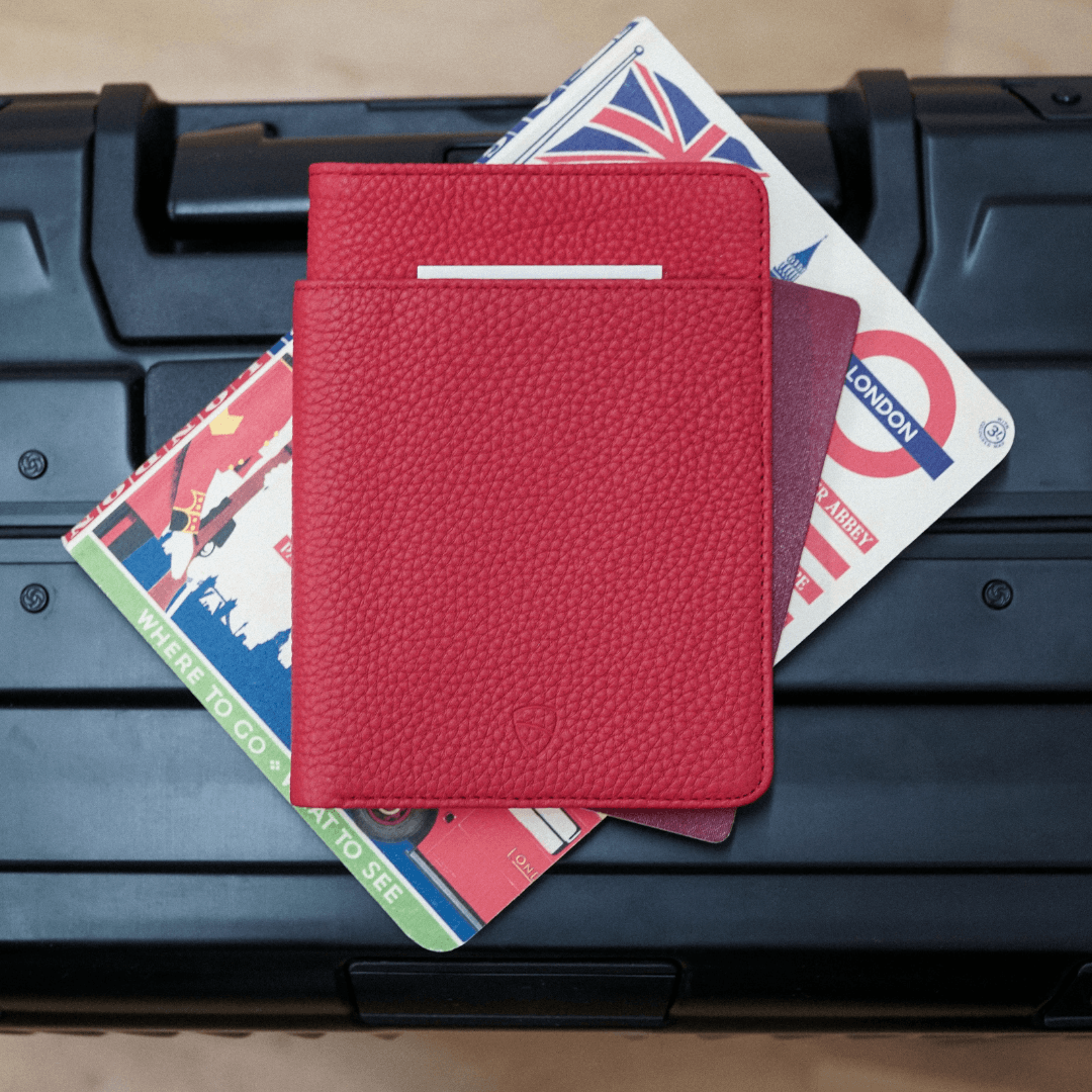 "Embrace Sophistication and Wanderlust with Vaultskin's Kensington Passport Wallet"