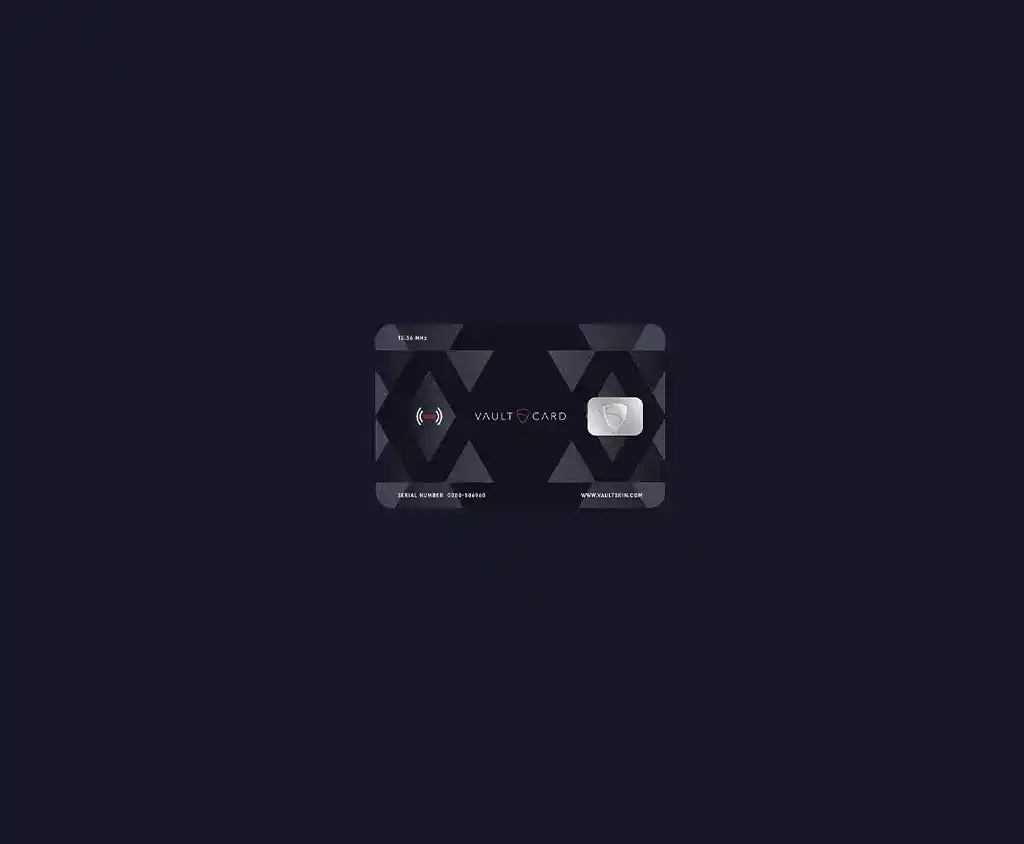 VAULTCARD RFID blocking card by Vaultskin