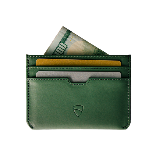 Luxury minimalist leather card wallet