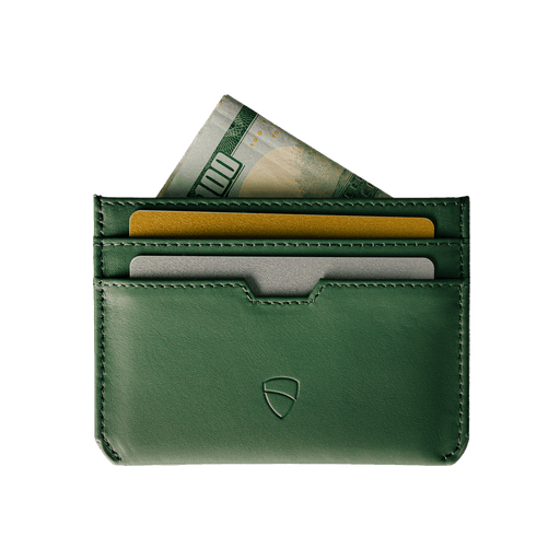 Luxury minimalist leather card wallet