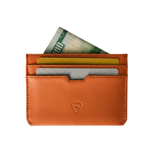 Vaultskin Moorgate wallet on transparent background
