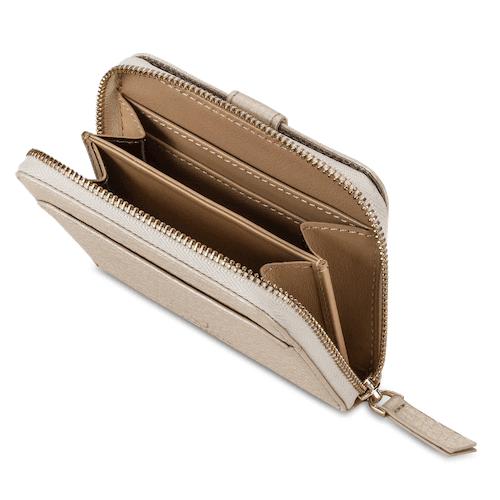 Elegant secure zipper wallet