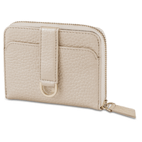 Premium leather RFID zip wallet
