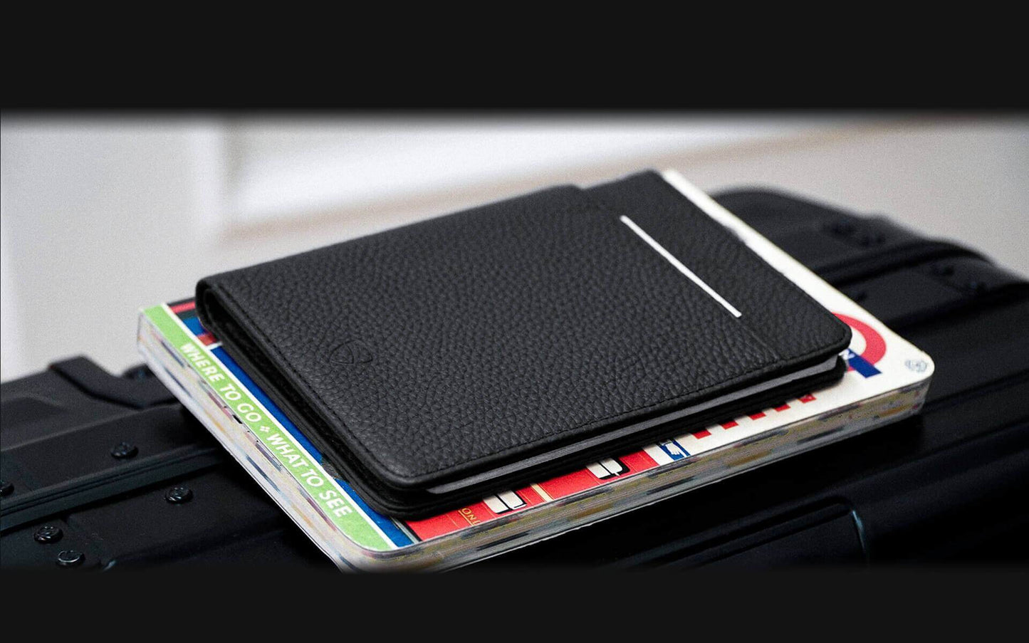 Sleek passport holder with practical features