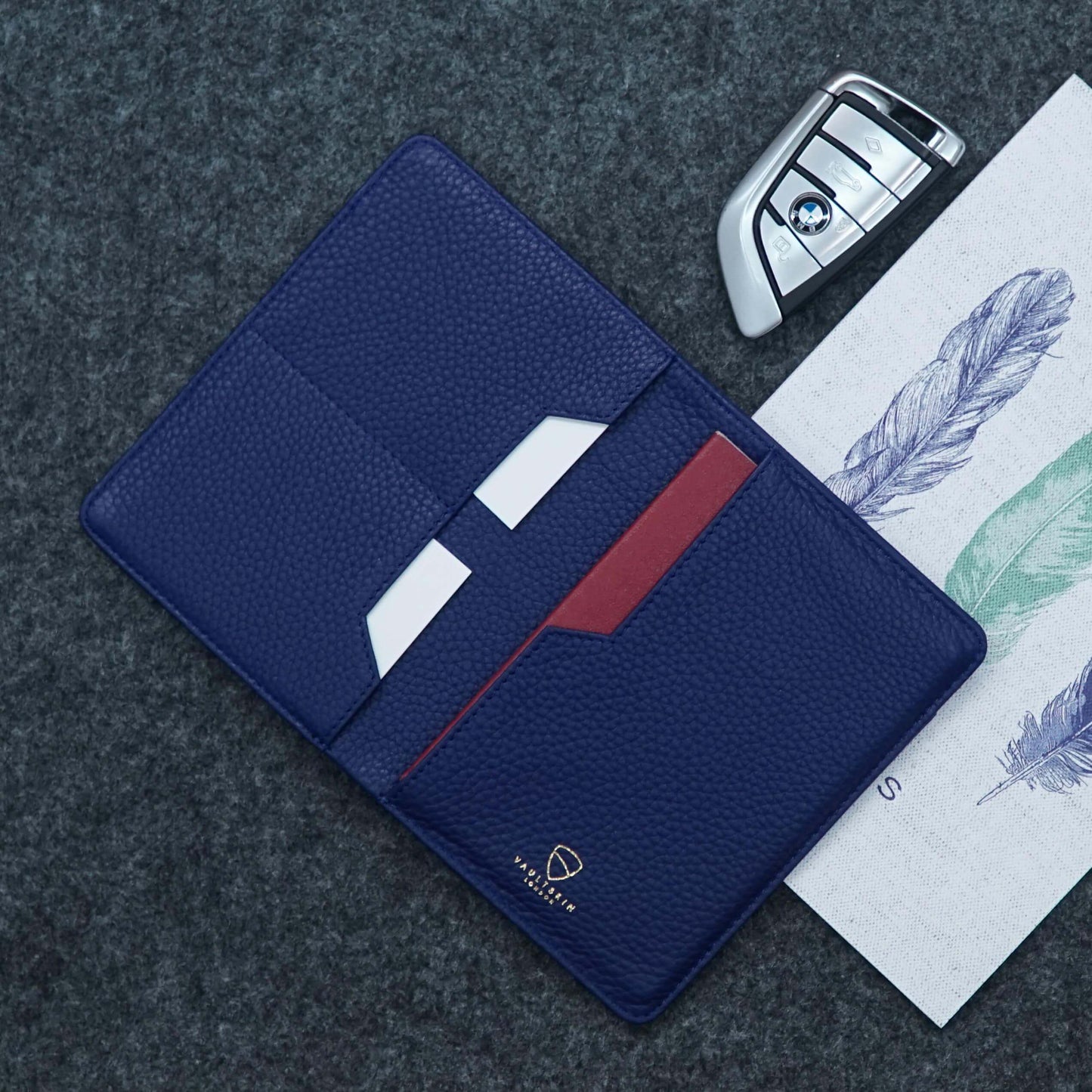Slim and elegant passport wallet