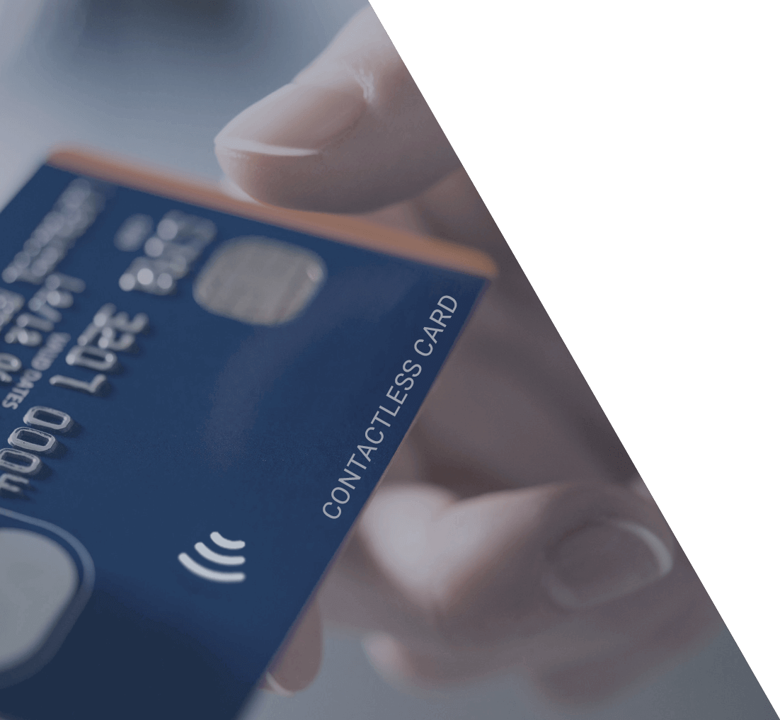 VAULTCARD RFID Blocking Card background image blue