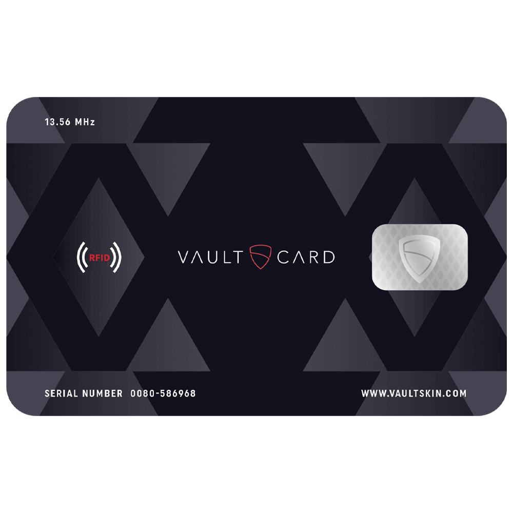 VAULTCARD RFID blocking and jamming credit card id protection wallet, card holder