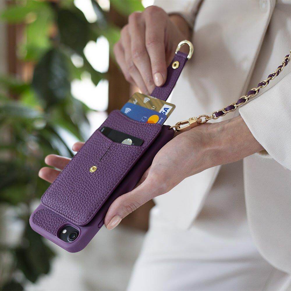 Elegant strap wallet iPhone 8