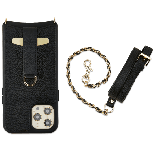 Chic iPhone 13 lanyard wallet