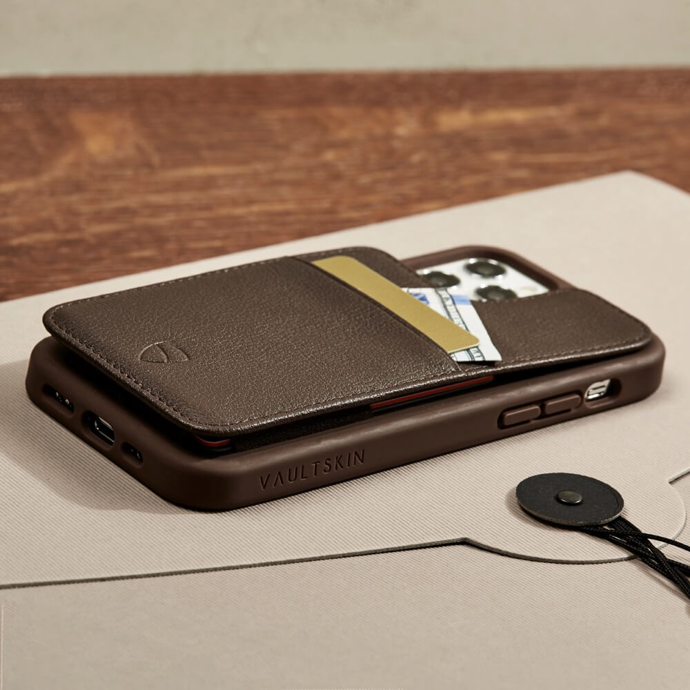 Luxury iPhone case with a pocket for cards - ETON by Vaultskin London