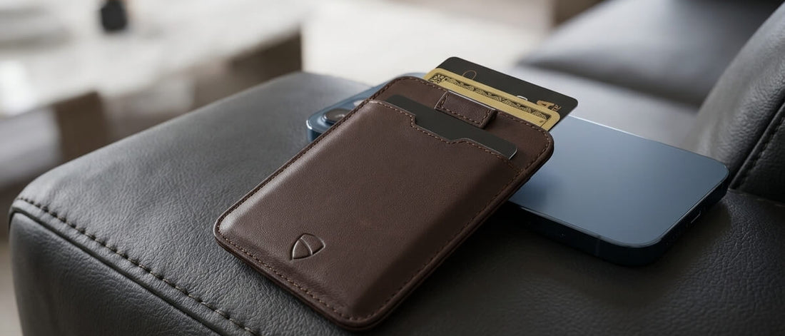 Vaultskin Chelsea Card Holder on iPhone