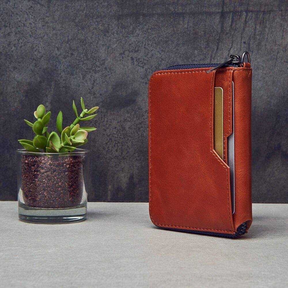 Vaultskin NOTTING HILL Slim Zipper Wallet - RFID Blocking Card Holder