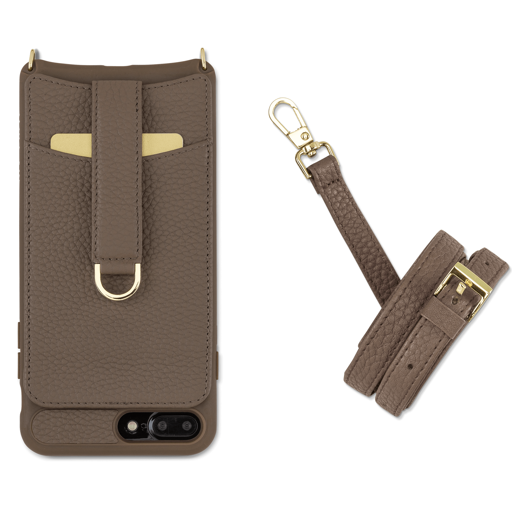 Lacass for iPhone 7 Plus/iPhone 8 Plus Crossbody Chain Dual Zipper  Detachable Magnetic Leather Wallet Case Cover Wristlets Clutch Handbag Purse  Wrist Strap 13 Card Slot Money Pocket(Floral Gray) : Amazon.in: Bags,
