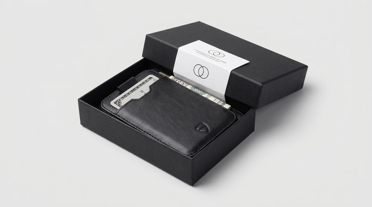Printed message card inside a Vaultskin gift box (placeholder image)