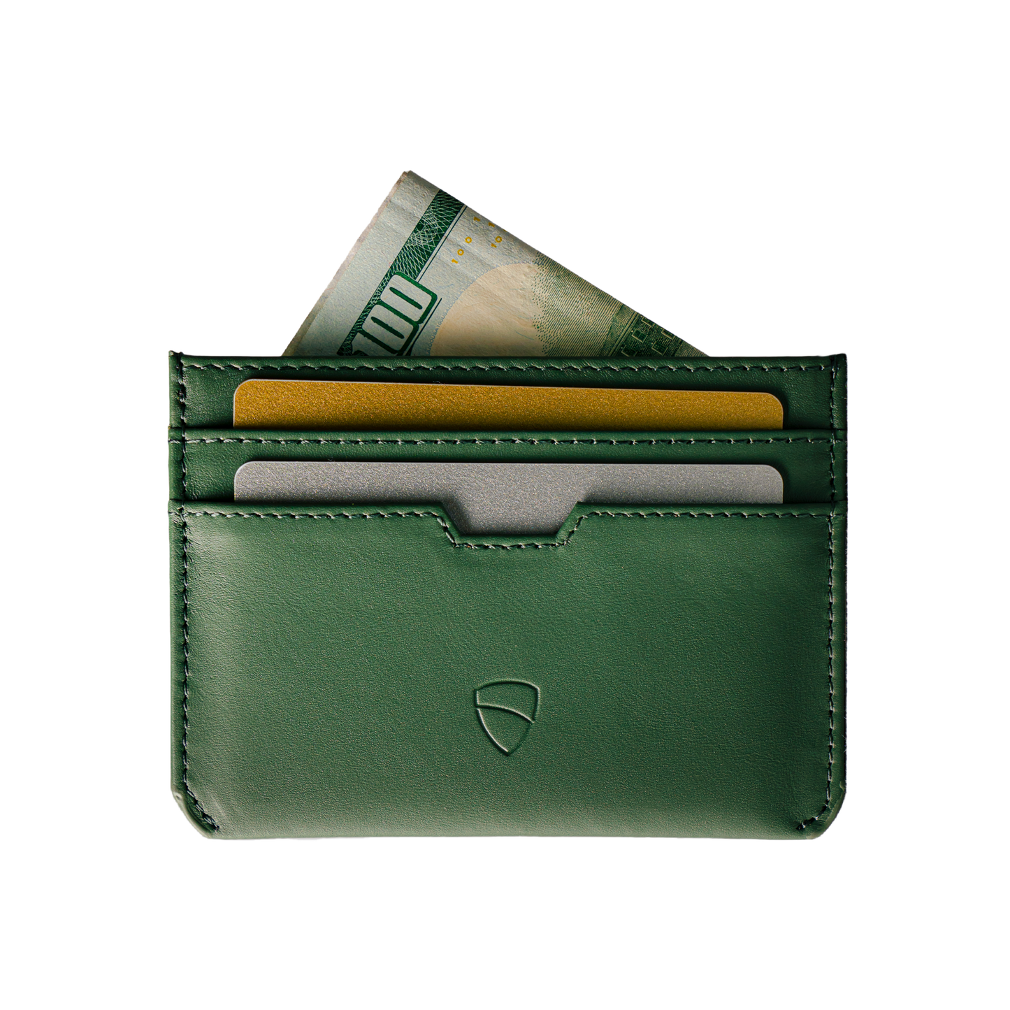 Luxury minimalist leather card wallet