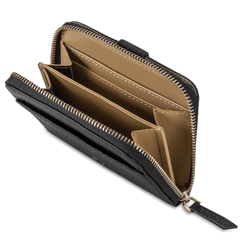 Vaultskin BELGRAVIA - Leather Zipper Wallet with RFID Blocking