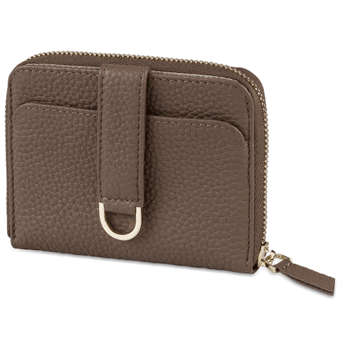 Belgravia wallet with zipper closure