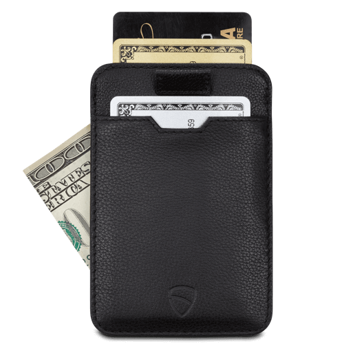 credit card wallet, best rfid travel wallet - Vaultskin CHELSEA in Black