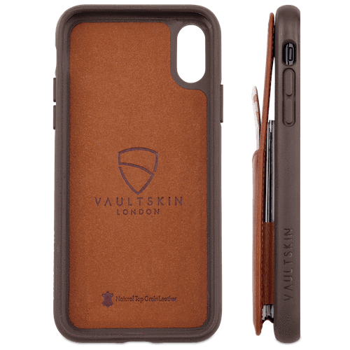 Vaultskin ETON ARMOUR - Leather Wallet Case for iPhone SE / 5S