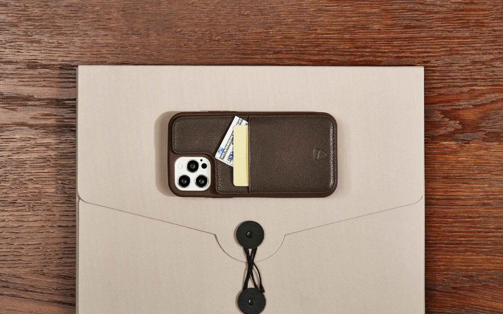 iPhone case with credit card holder - ETON by Vaultskin