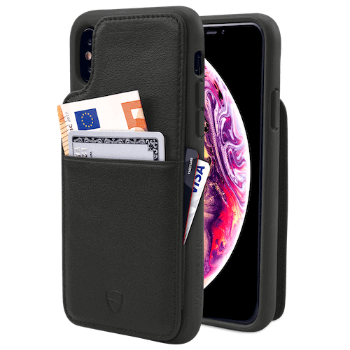 iPhone wallet case made from Italian leather - Vaultskin ETON Armour 