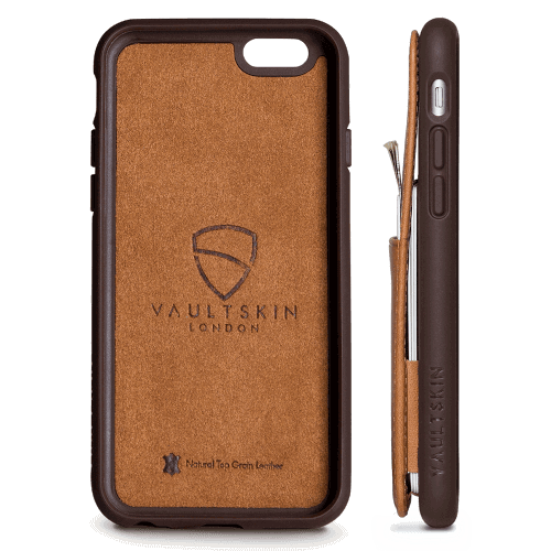 Vaultskin ETON ARMOUR - Leather Wallet Case for iPhone XS Max