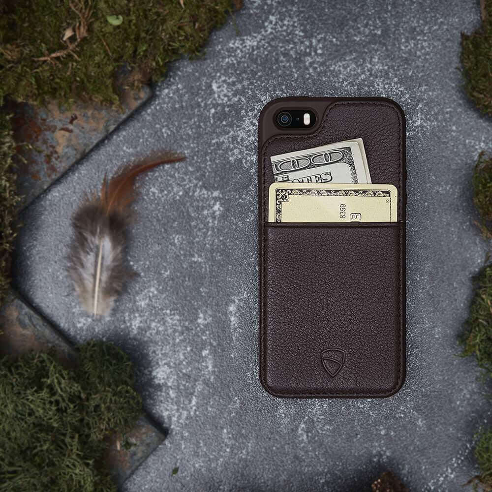 Secure iPhone SE Leather Wallet
