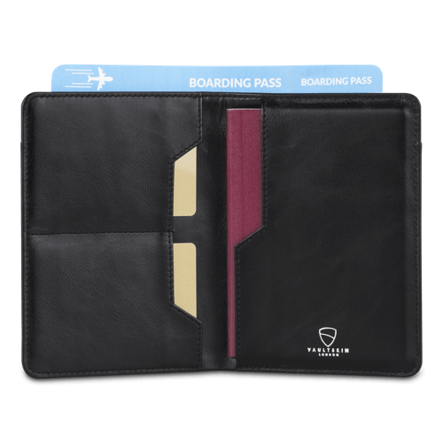 Kensington passport holder in genuine leather