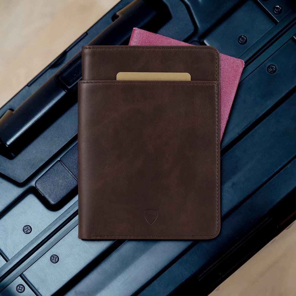 Kensington Passport Wallet by Vaultskin Brown