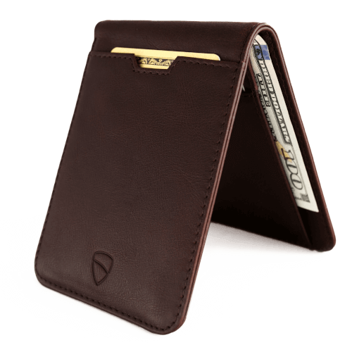 card wallet, travel rfid wallet - Vaultskin MANHATTAN in Brown