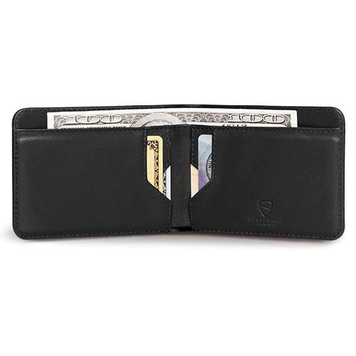 Vul in instinct James Dyson Vaultskin MANHATTAN - RFID Blocking Leather Wallet, Slim Front Pocket