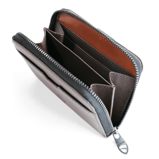 Vaultskin MAYFAIR Minimalist Leather Zipper Wallet. Slim RFID- Blocking ...