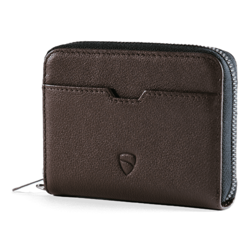 Ferrari Patent leather zipper wallet Unisex