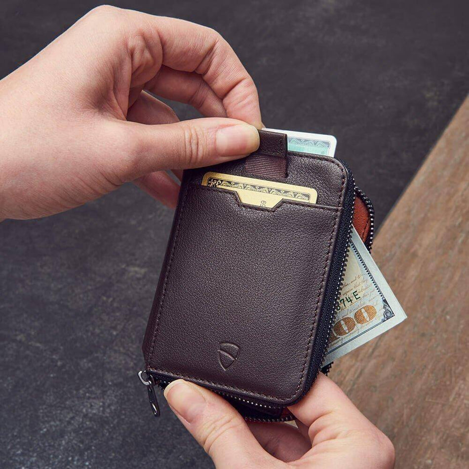 Classic black leather wallet