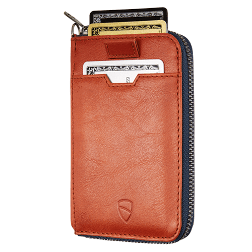 Vaultskin Belgravia Zipper Leather Wallet