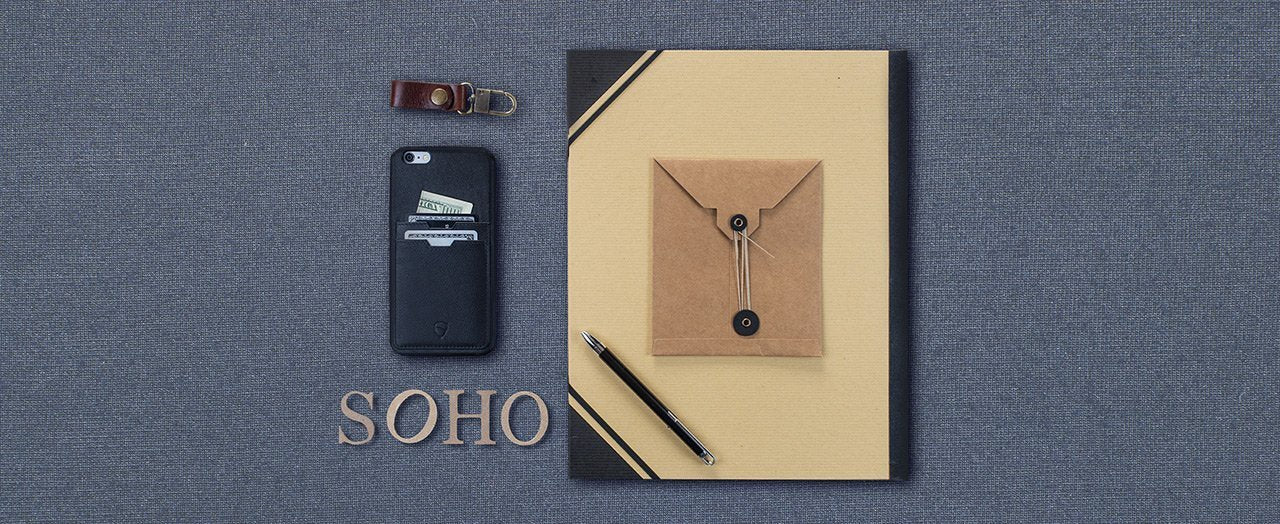 iPhone case with card holder - SOHO TWO by Vaultskin London 