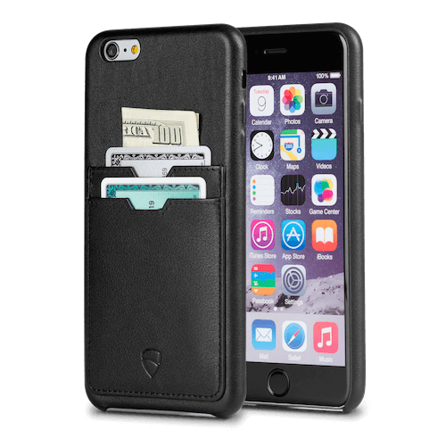 iPhone wallet case made from Italian leather - Vaultskin SOHO TWO