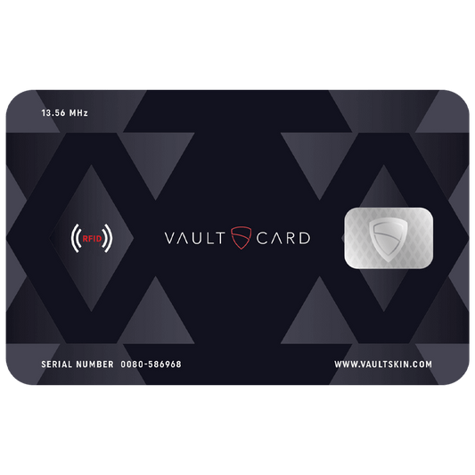 VAULTCARD RFID blocking and jamming credit card id protection wallet, card holder