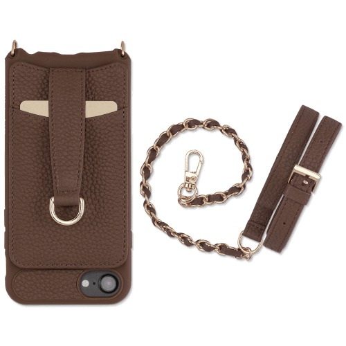 VICTORIA Crossbody Wallet Case for iPhone SE (2nd & 3rd Gen), 6 / 7 / 8  with Chain Strap – Vaultskin