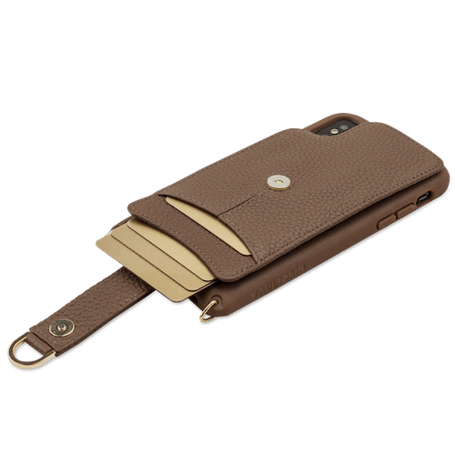 The London Tan | Genuine Smooth Leather iPhone Case Crossbody iPhone 10/x/xs