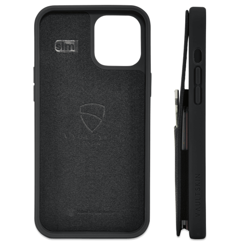 The London Black | Genuine Smooth Leather iPhone Case Crossbody iPhone 12 Pro Max