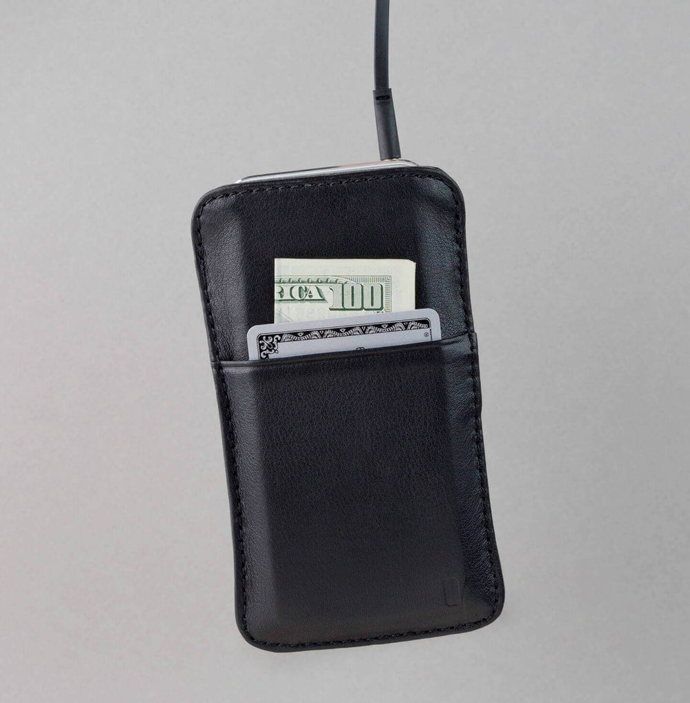 Credit card holder and iPhone case in one minimalist wallet case 
