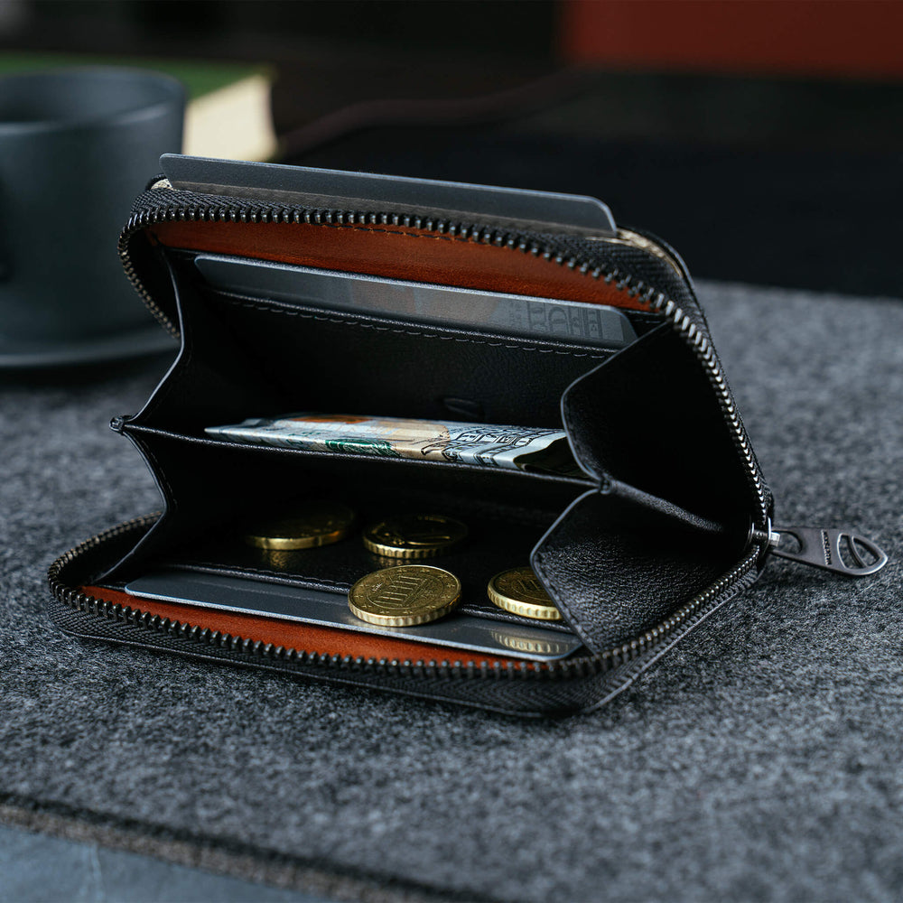 Vaultskin Mayfair Slim Minimalist Zipper Wallet