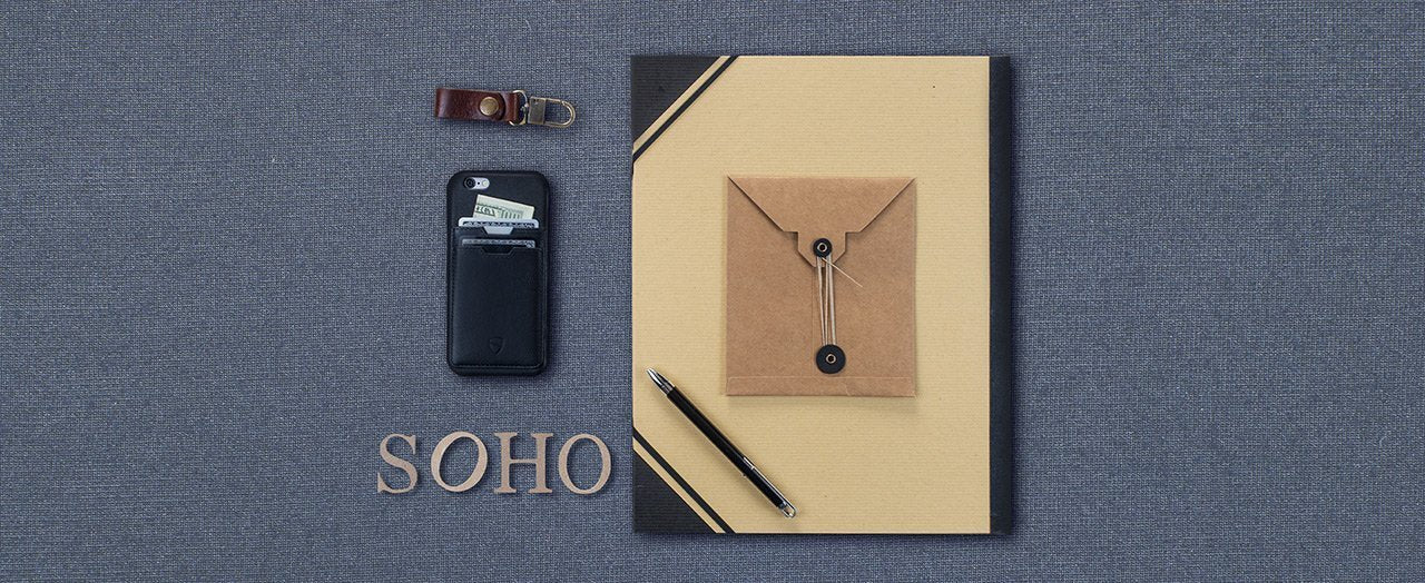 Minimalist leather bumper case for iPhone 6 / 6s - SOHO ONE by Vaultskin London 