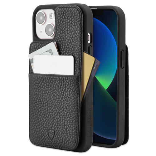 iPhone wallet case made from Italian leather - Vaultskin ETON Armour 