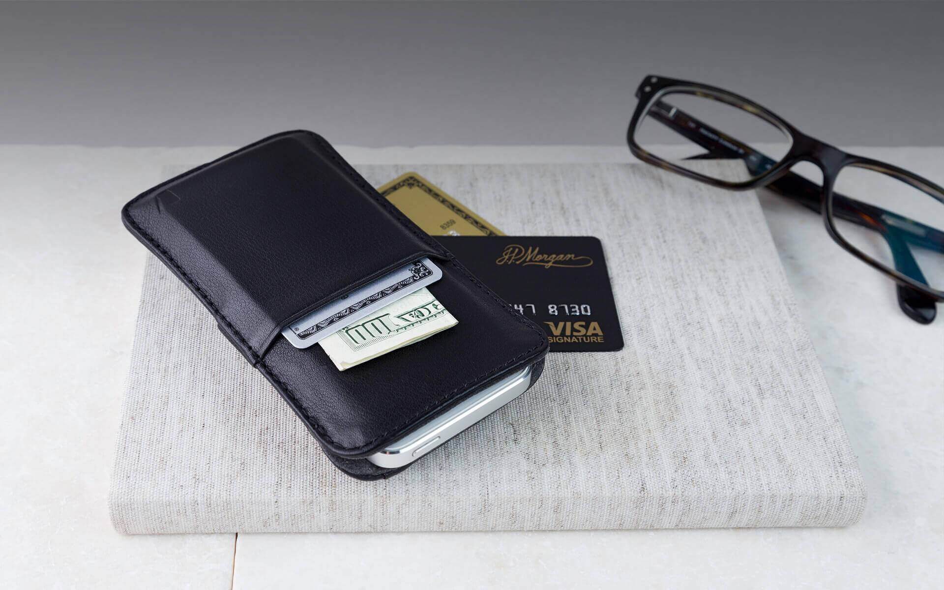 iPhone case with card holder - WINDSOR by Vaultskin London 