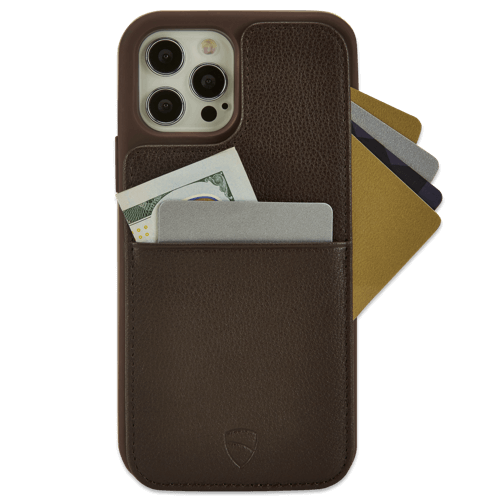 Schützende Leder-Wallet für iPhone 12 Pro