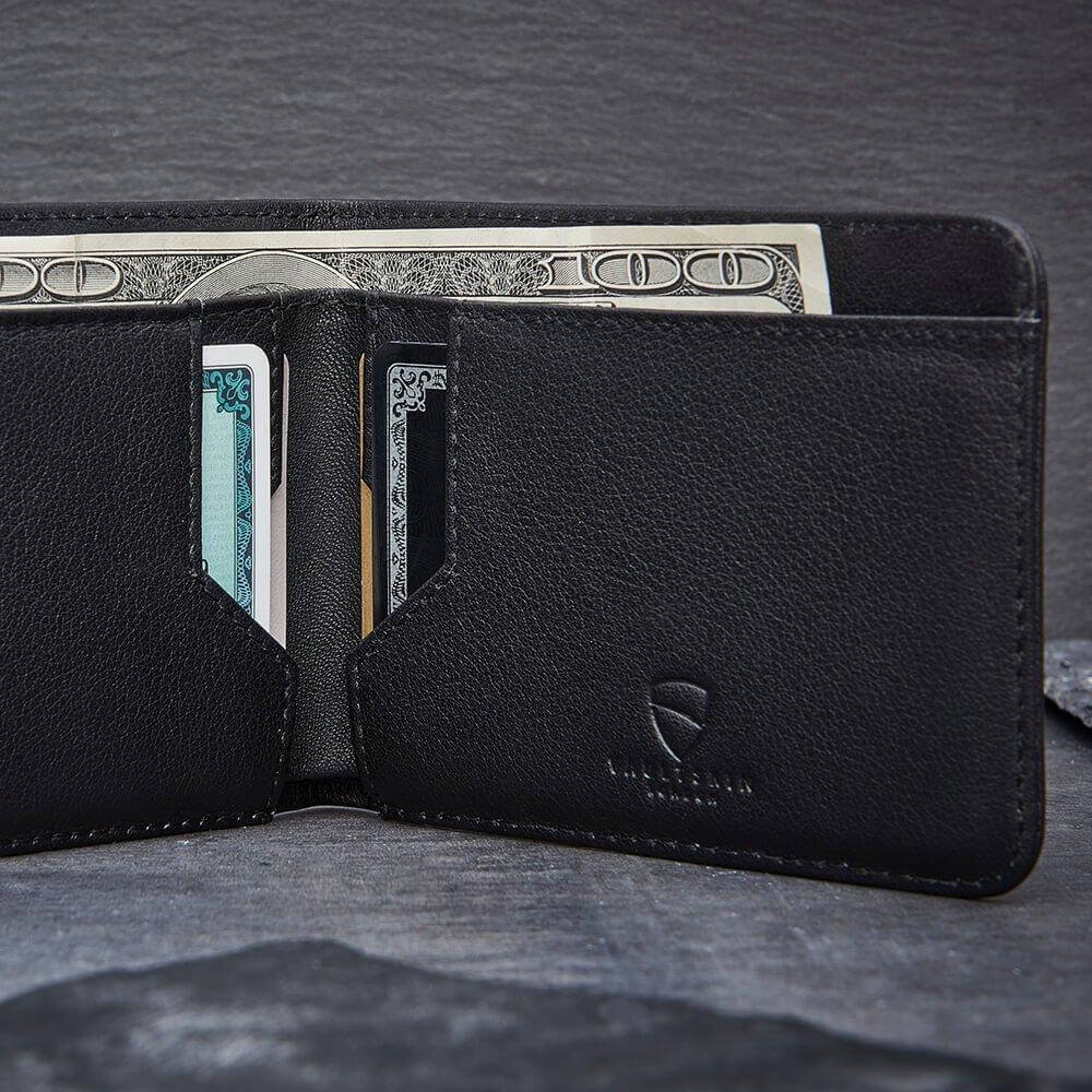 Professionelles Leder-ID-Etui mit Kartenfächern
