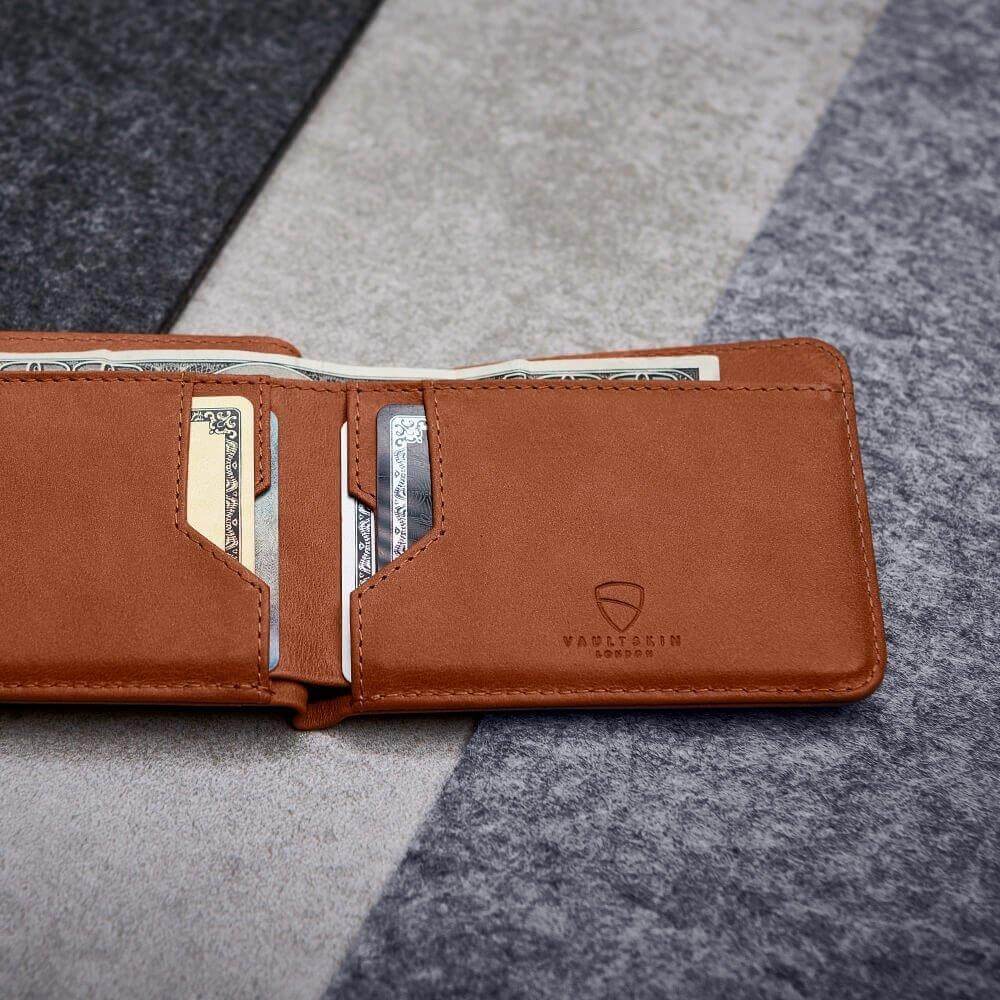 Elegante Leder-ID-Geldbörse für den Alltag