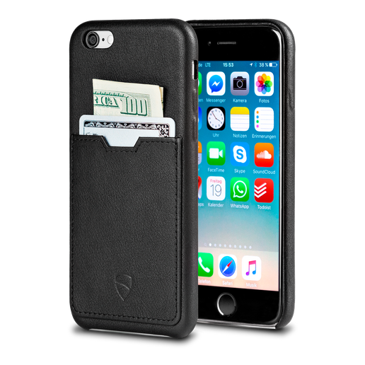 iPhone wallet case made from Italian leather - Vaultskin SOHO ONE